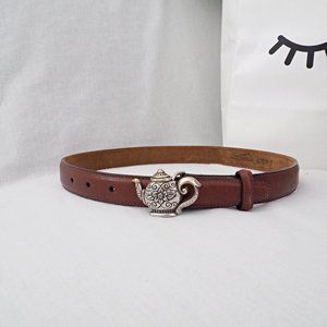 Brighton vintage teapot buckle brown belt